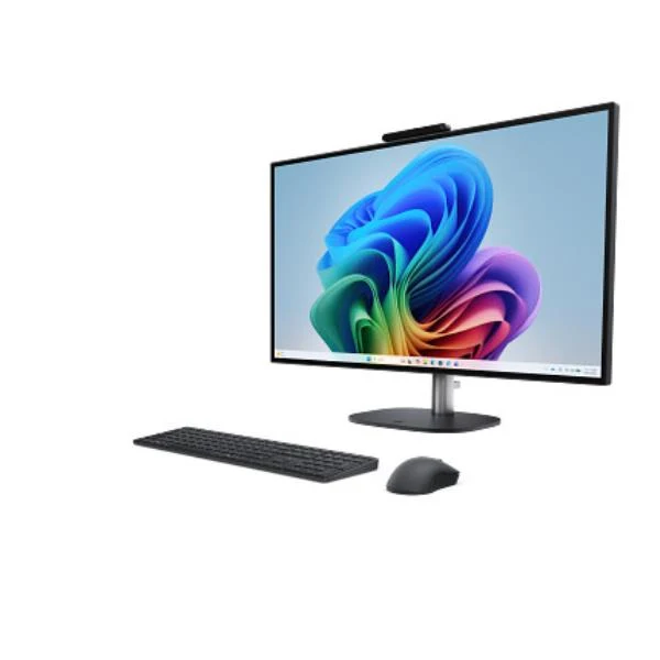 HP E4ET2EA All-in-One PC Copilot+ PC Intel Core Ultra 9 68,6 cm (27") 2560 x 1440 Pixel PC All-in-one 24 GB DDR5-SDRAM 1 TB SSD Windows 11 Home Wi-Fi 7 (802.11be) Nero, Grigio