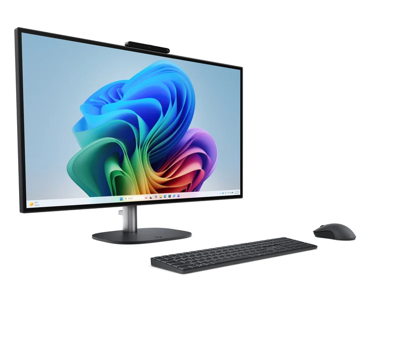 HP E4ET2EA All-in-One PC Copilot+ PC Intel Core Ultra 9 68,6 cm (27") 2560 x 1440 Pixel PC All-in-one 24 GB DDR5-SDRAM 1 TB SSD Windows 11 Home Wi-Fi 7 (802.11be) Nero, Grigio