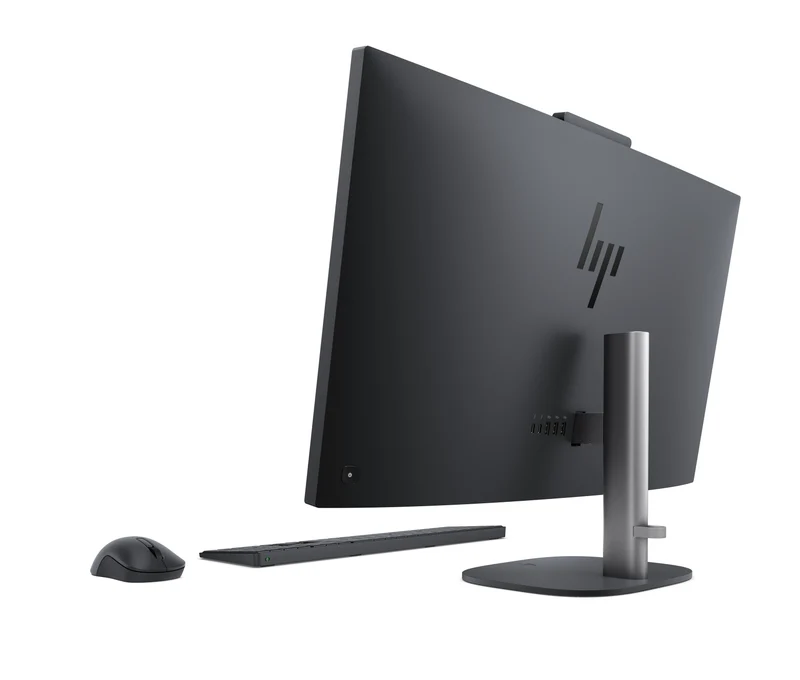 HP E4ET2EA All-in-One PC Copilot+ PC Intel Core Ultra 9 68,6 cm (27") 2560 x 1440 Pixel PC All-in-one 24 GB DDR5-SDRAM 1 TB SSD Windows 11 Home Wi-Fi 7 (802.11be) Nero, Grigio