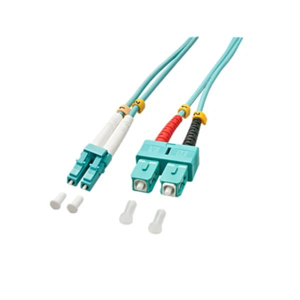 Lindy 10m OM3 LC - SC Duplex cavo InfiniBand e in fibra ottica Turchese