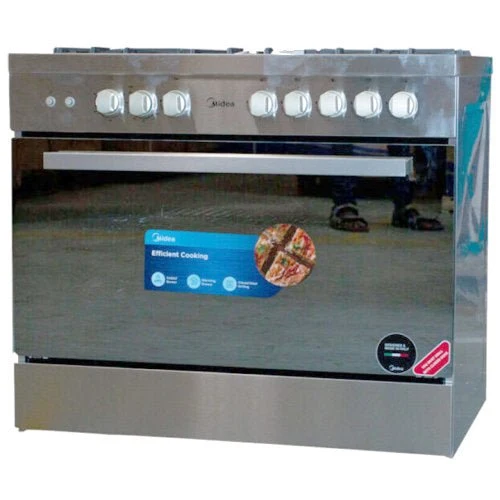 Midea 90X60 5 Burner Gas Cooker With Oven And Grill Industrial