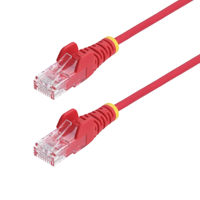 StarTech.com Cavo Ethernet CAT6 Rosso da 25cm; Patch UTP PoE 100W con Plug RJ45 Antigroviglio/Rilievi di Trazione, Cavo Lan Slim in Rame Puro 28AWG, Testato Fluke