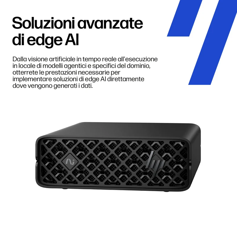 HP ZGX Nano G1n AI GB10 128 GB LPDDR5x-SDRAM 4 TB SSD Linux Mini PC Stazione di lavoro AI Workstation, AI PC Nero