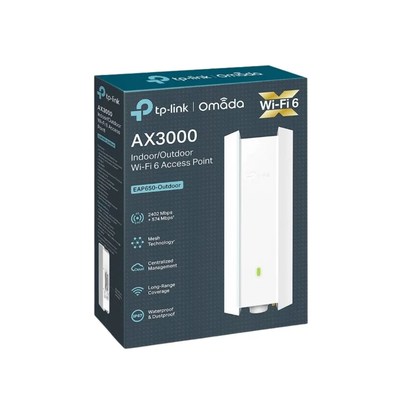 TP-Link EAP650-Outdoor AX3000 Dual-Band Wi-Fi 6 Access Point
