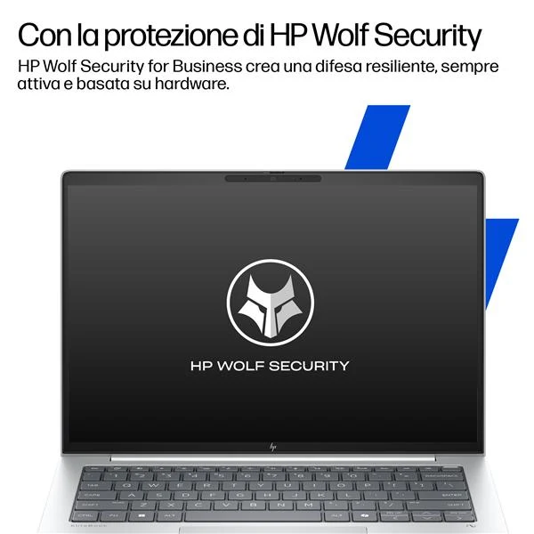HP EliteBook 8 G1i Next Gen AI PC Wolf Pro Security Edition Copilot+ PC Intel Core Ultra 7 256V Computer portatile 40,6 cm (16") WUXGA 16 GB LPDDR5x-SDRAM 512 GB SSD Wi-Fi 7 (802.11be) Windows 11 Pro Argento