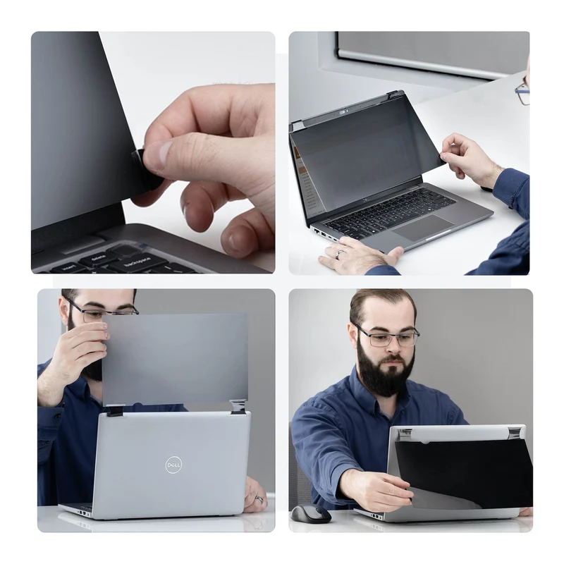 StarTech.com Filtro Privacy Luminoso da 14” 16:9 con Supporto Touch, Schermo Privacy Ribaltabile Antiriflesso, Trasmittanza Luminosa 75%, Angolo di Visione ±30°