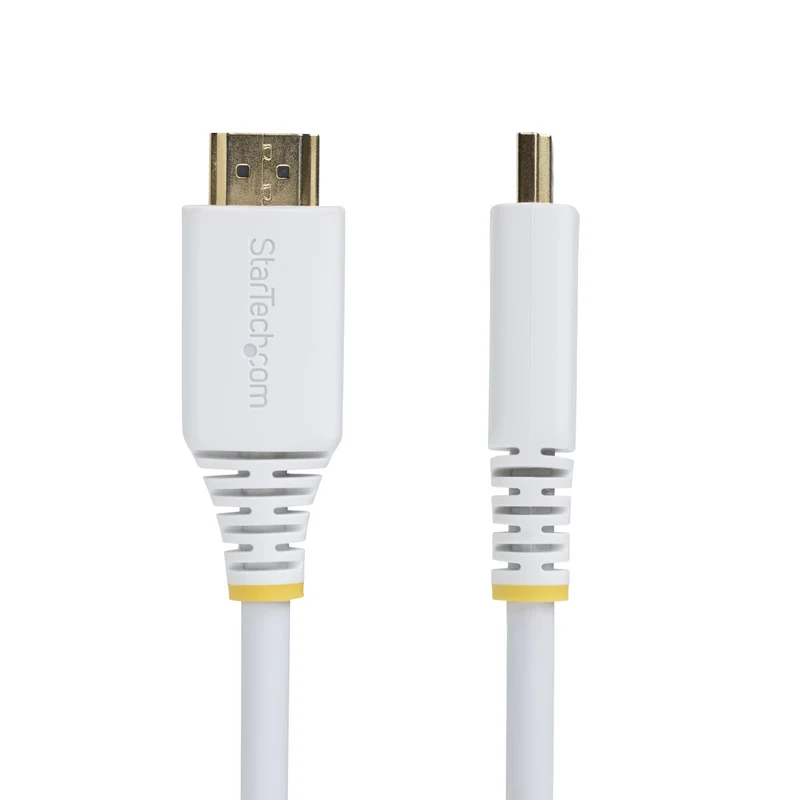 StarTech.com Cavo HDMI Premium Certificato Alta Velocità da 3m, 4K 60Hz / 1440p 144Hz, HDR10 / HDCP 2.2 / ARC, 18 Gbps, UHD HDMI 2.0 per TV / Monitor / Display, Rivestimento in TPE, Bianco