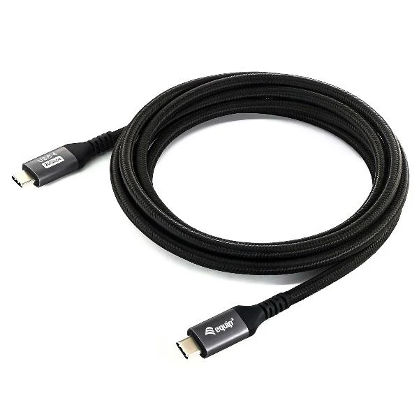 Equip 128382 Cavo USB4 Gen 2x2 da C a C, M/M, 2,0 m, PD 100W, 4K/60Hz, 20Gbps, nero