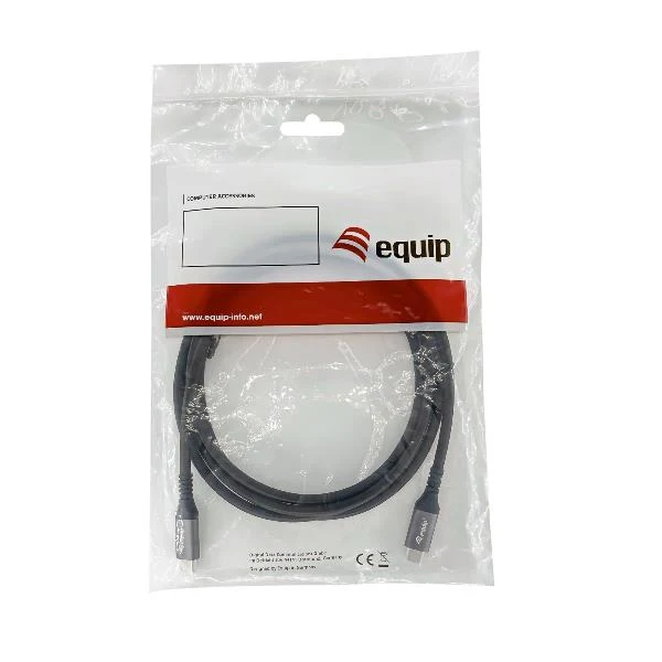 Equip 128382 Cavo USB4 Gen 2x2 da C a C, M/M, 2,0 m, PD 100W, 4K/60Hz, 20Gbps, nero