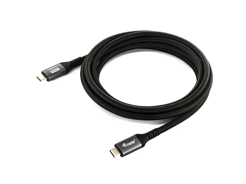 Equip 128382 Cavo USB4 Gen 2x2 da C a C, M/M, 2,0 m, PD 100W, 4K/60Hz, 20Gbps, nero