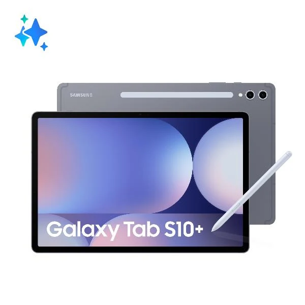 Samsung Galaxy Tab S10+, Tablet AI, Display 12.4" Dynamic AMOLED 2X, Wi-Fi, RAM 12GB, 256GB, 10.090 mAh, Android 14, IP68, Gray, [Versione italiana] 2024