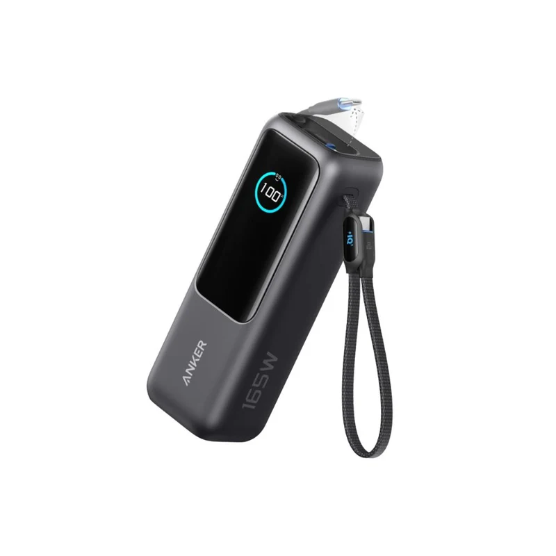 Anker Laptop Power Bank (25K, 165W, Built-In Usb-C and Retractable Cables)