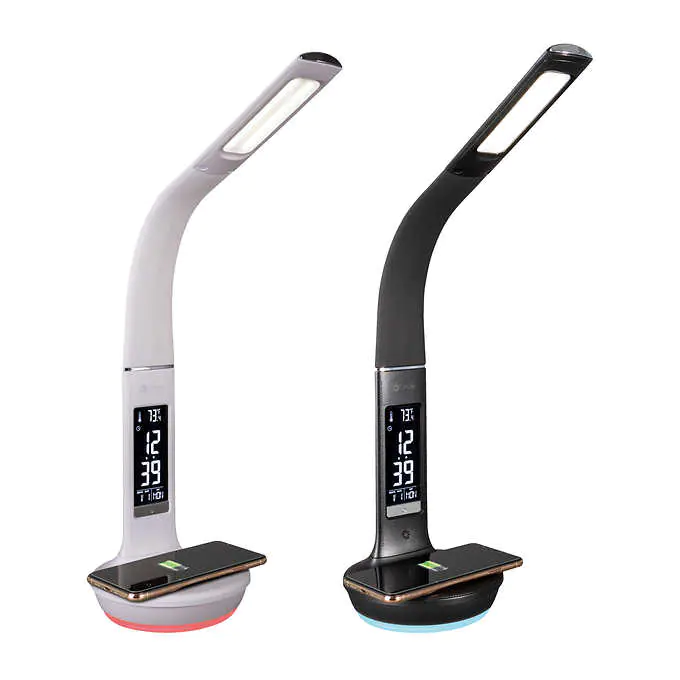 OTTLITE WELNESS SERIE - Lampe DEL à Chargement Sans Fil Blanche