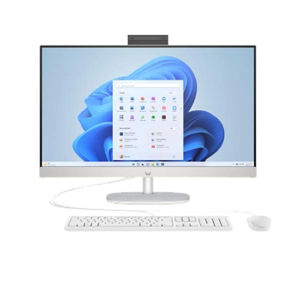 HP 27 inch All-in-One 27-cr1020nl PC Intel Core Ultra 5 125U 68,6 cm (27") 1920 x 1080 Pixel 16 GB DDR5-SDRAM 512 GB SSD Windows 11 Home Wi-Fi 6 (802.11ax) AI PC Bianco