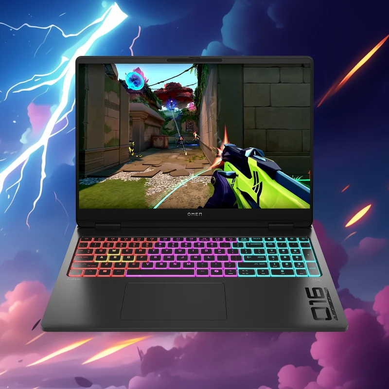 HP OMEN MAX Gaming Laptop 16-ah0002nlx Intel Core Ultra 7 255HX Computer portatile 40,6 cm (16") WQXGA 16 GB DDR5-SDRAM 1 TB SSD NVIDIA GeForce RTX 5070 Wi-Fi 6E (802.11ax) Windows 11 Home AI PC Nero