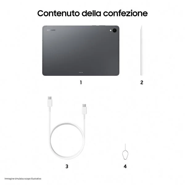 Samsung Galaxy Tab S11 5G Enterprise Edition Mediatek LTE-TDD & LTE-FDD 128 GB 27,9 cm (11") 12 GB Wi-Fi 6E (802.11ax) Grigio