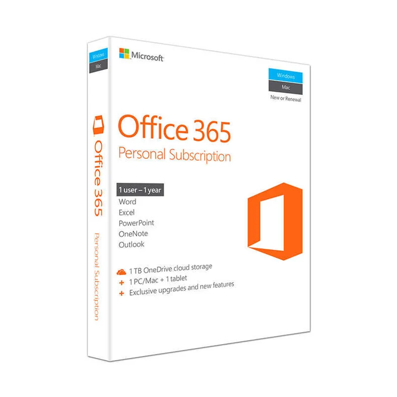 Microsoft 365 Personal AllLng Sub PKLic 1YR Onln Africa Only - DIGITAL LICENSE ONLY