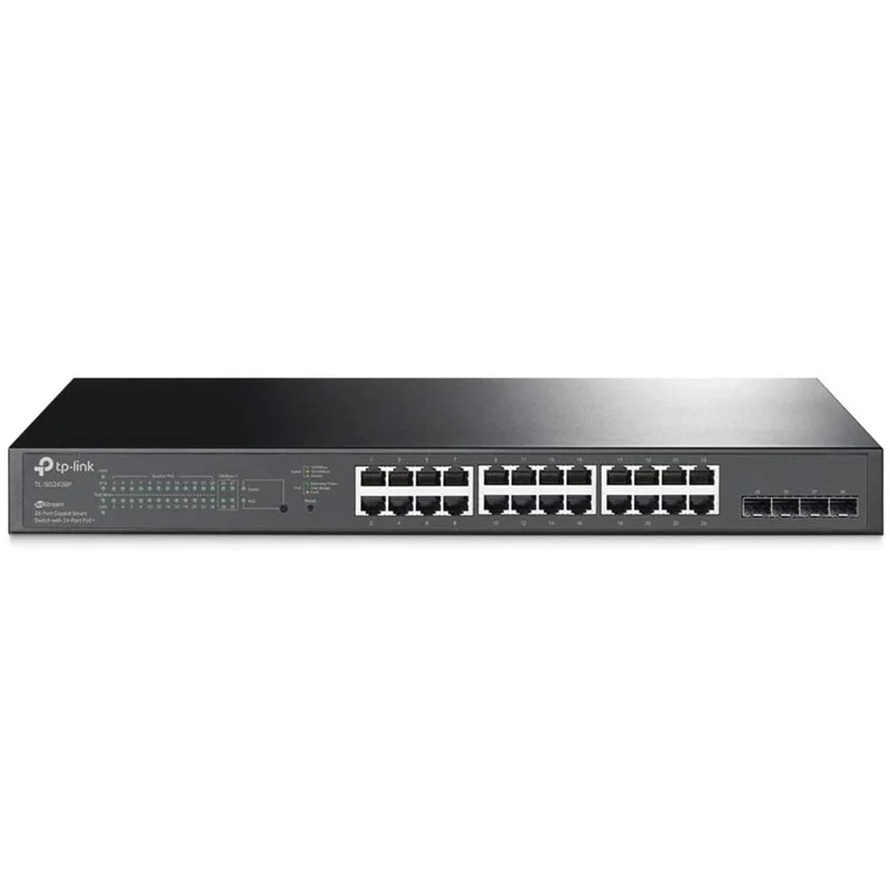 TP-Link TL-SG2428P JetStream 28-Port Gigabit Smart Switch with 24-Port PoE+ 4 SFP Slots