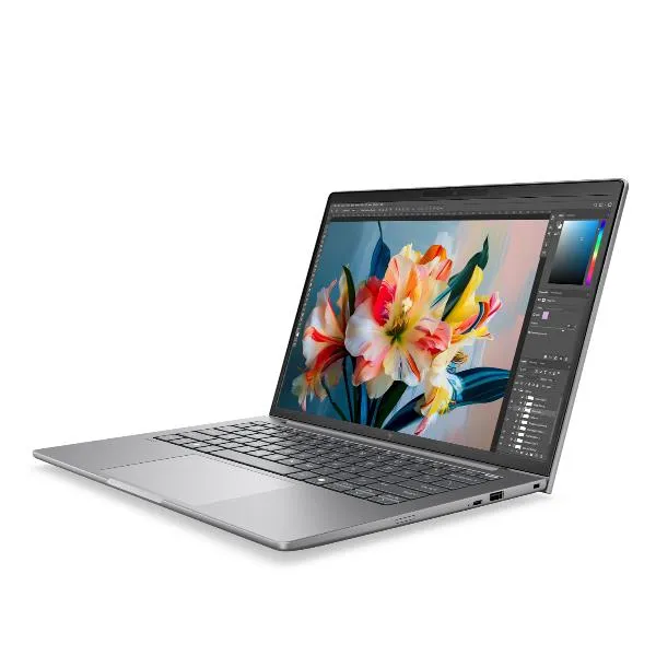 HP DK1M0ET laptop Copilot+ PC Intel Core Ultra 7 35,6 cm (14") WUXGA 24 GB DDR5-SDRAM 512 GB SSD Wi-Fi 7 (802.11be) Windows 11 Pro AI Workstation, AI PC Argento