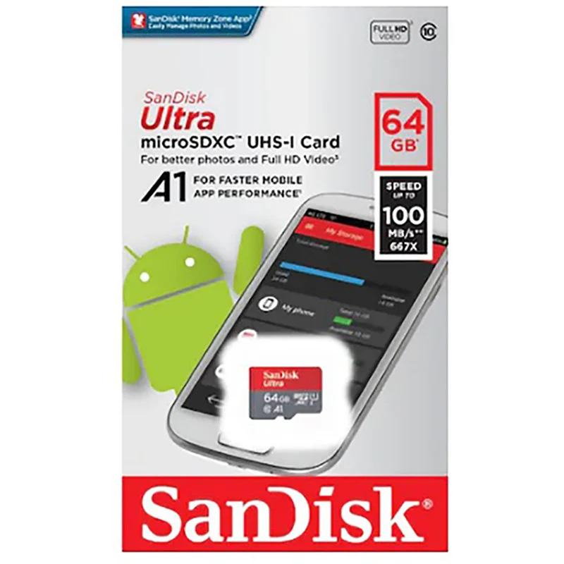 Sandisk Ultra 64GB Class 10 Micro 100Mb/s