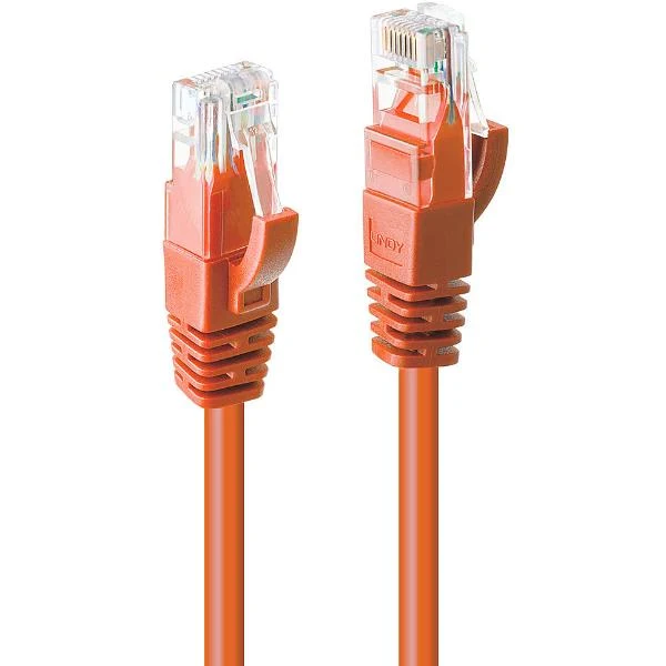 Lindy 48107 cavo di rete Arancione 1 m Cat6 U/UTP (UTP)