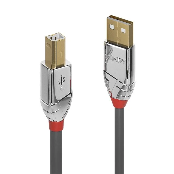 Lindy 36644 cavo USB USB 2.0 5 m USB A USB B 0,48 Gbit/s Grigio