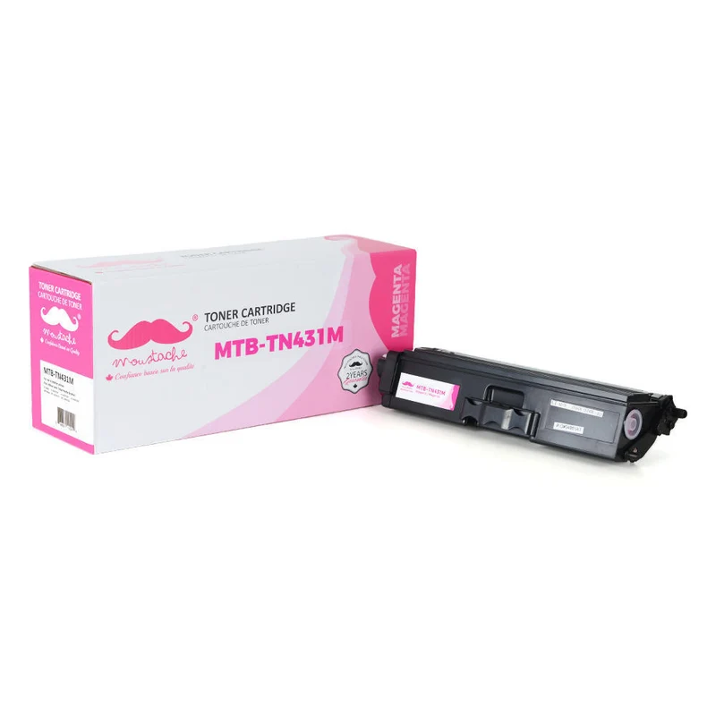 MOUSTACHE - Ensemble de 3 Cartouches de Couleur TN431M-TN341Y-TN431C