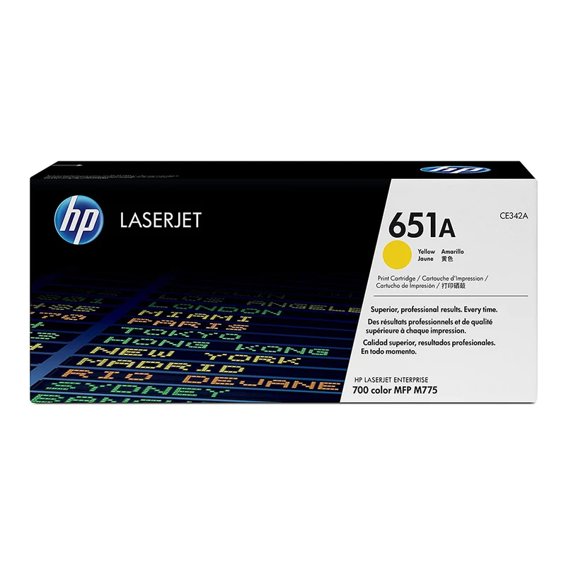 HP Toner CE342A Original 651A Yellow
