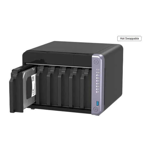 QNAP TS-632X-4G server NAS e di archiviazione Tower Alpine Alpine AL-524 4 GB DDR4 QNAP QTS Nero