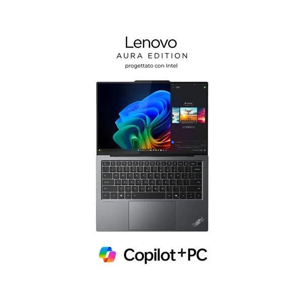 Lenovo ThinkPad X9-14 Gen 1 Copilot+ PC Intel Core Ultra 7 258V Computer portatile 35,6 cm (14") WUXGA 32 GB LPDDR5x-SDRAM 1 TB SSD Wi-Fi 7 (802.11be) Windows 11 Pro Italiano Grigio