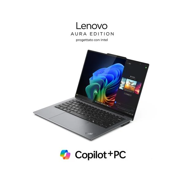 Lenovo ThinkPad X9-14 Gen 1 Copilot+ PC Intel Core Ultra 7 258V Computer portatile 35,6 cm (14") WUXGA 32 GB LPDDR5x-SDRAM 1 TB SSD Wi-Fi 7 (802.11be) Windows 11 Pro Italiano Grigio