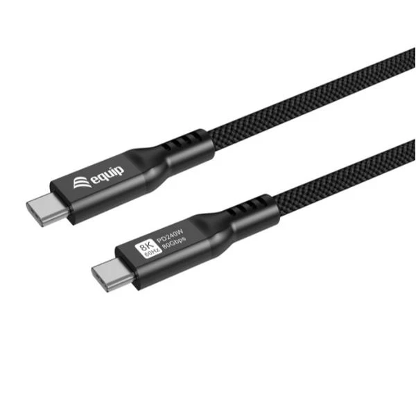 Equip 128442 cavo USB USB4 Gen 4x2 2 m USB C 80 Gbit/s 240 W Nero