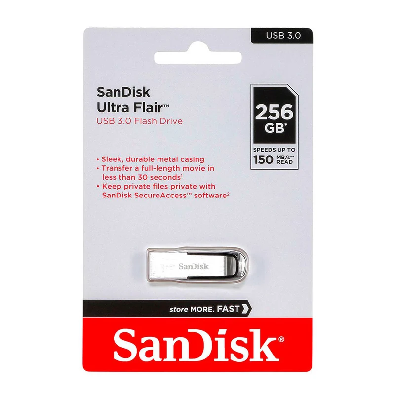Sandisk Ultra Flair 3.0 Flashdrive 256GB