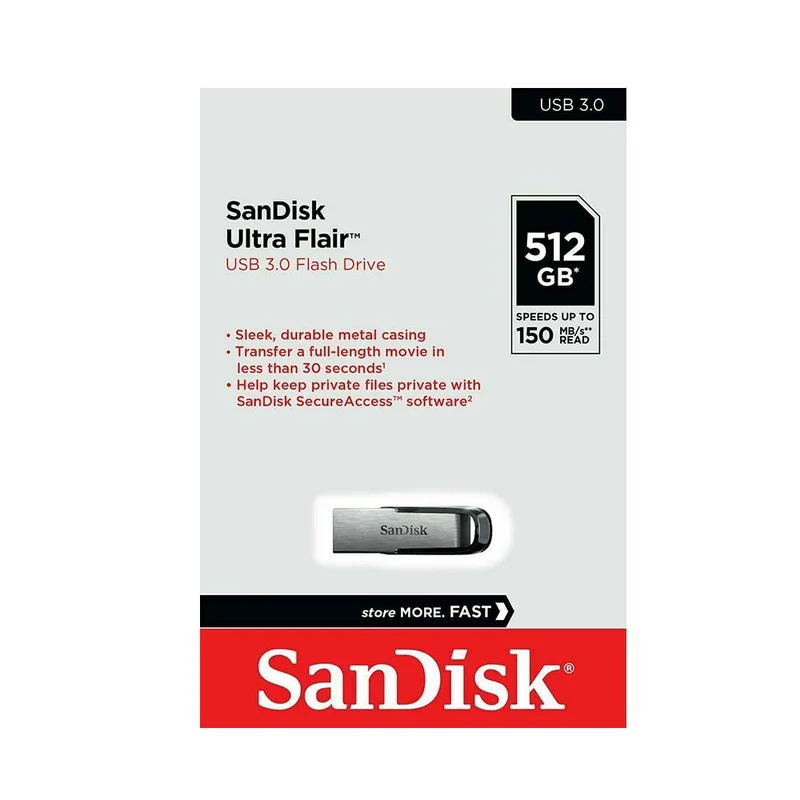Sandisk Ultra Flair 3.0 Flashdrive 512GB