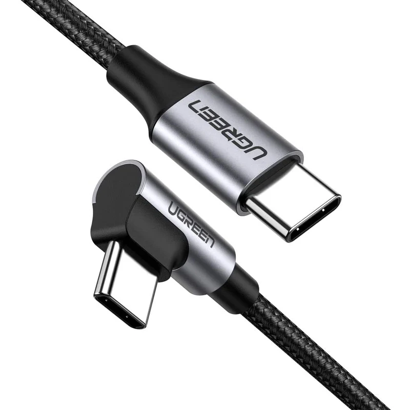 UGreen Type C to Angled USB2.0C Round Cable M/M 1M- 50123
