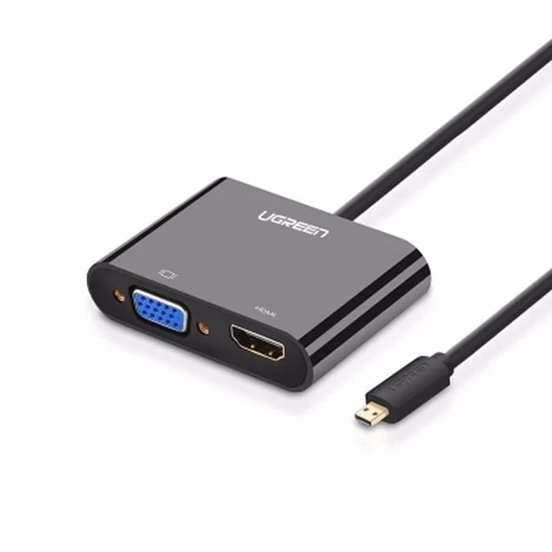 UGreen Micro HDMI to HDMI + VGA Adapter 30CM - 30355