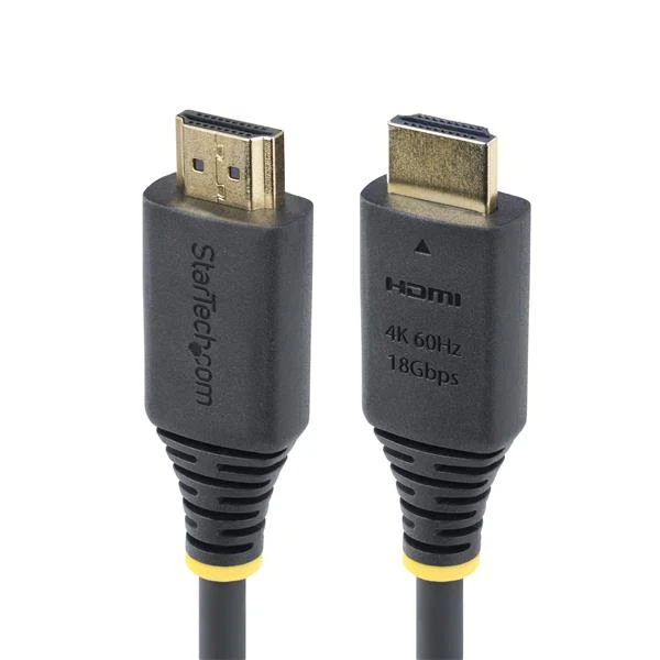 StarTech.com Cavo HDMI 2.0 Certificato Premium da 4m ad Alta Velocità, 4K 60Hz/1440p 144Hz, HDR10/HDCP 2.2/ARC, 18Gbps. Cavetto HDMI UHD per TV/Monitor in TPE