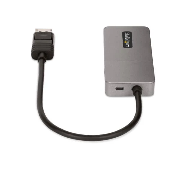 StarTech.com Adattatore DP HDMI a 3 Porte - Hub MST da DisplayPort a HDMI 4K 60Hz - Convertitore DP1.4 a Multi Monitor HDMI per Notebook - Splitter HDMI con Cavo Integrato da 30cm, Alimentato da USB - Solo Windows