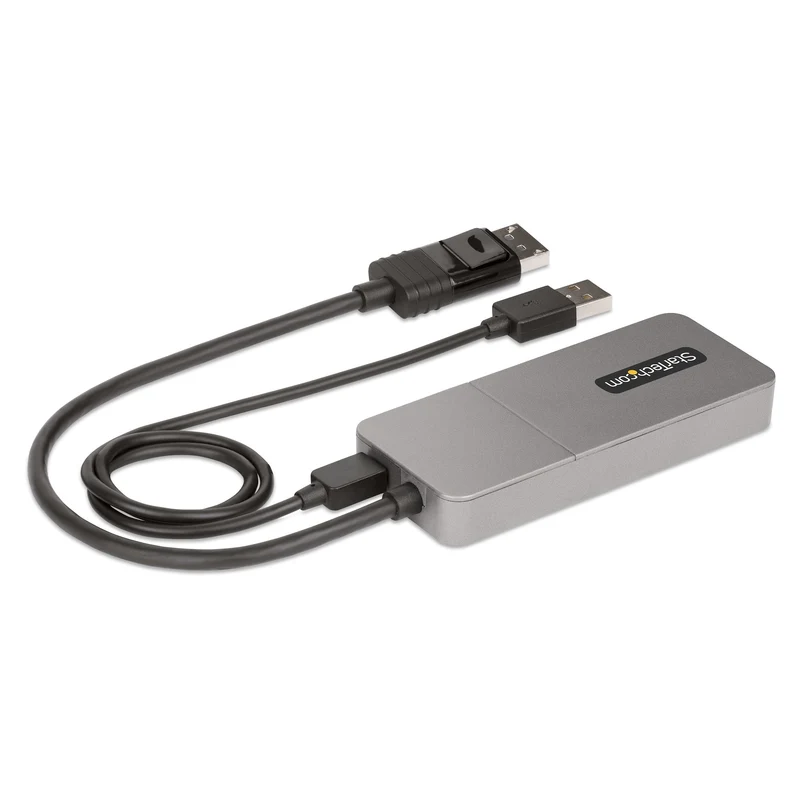 StarTech.com Adattatore DP HDMI a 3 Porte - Hub MST da DisplayPort a HDMI 4K 60Hz - Convertitore DP1.4 a Multi Monitor HDMI per Notebook - Splitter HDMI con Cavo Integrato da 30cm, Alimentato da USB - Solo Windows