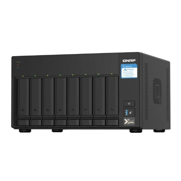 QNAP TS-832PX NAS Tower Annapurna Labs AL324 4 GB DDR4 0 TB QNAP Turbo System Alluminio, Nero