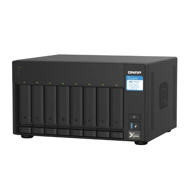 QNAP TS-832PX NAS Tower Annapurna Labs AL324 4 GB DDR4 0 TB QNAP Turbo System Alluminio, Nero