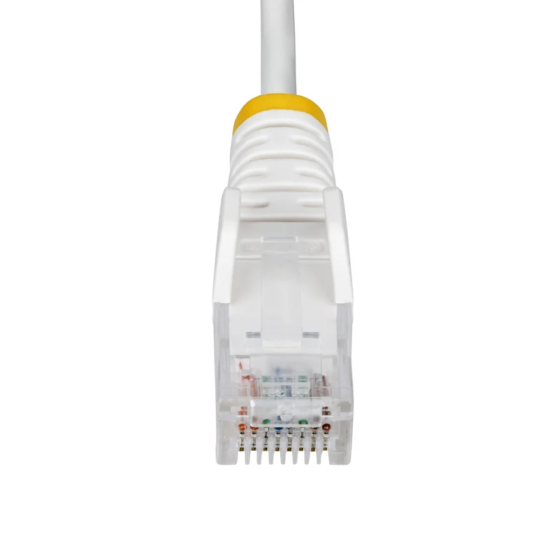 StarTech.com Cavo Ethernet CAT6 Bianco da 2m; Patch UTP con Plug RJ45 Antigroviglio e Rilievi di Trazione, Cavo Lan Slim in Rame Puro 28AWG, Sottoposto a test Fluke
