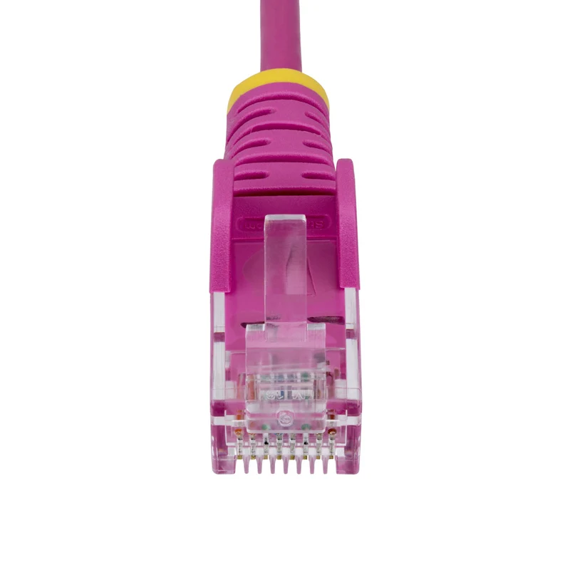 StarTech.com Cavo Ethernet CAT6 Pink da 50cm; Patch UTP con Plug RJ45 Antigroviglio e Rilievi di Trazione, Cavo Lan Slim in Rame Puro 28AWG, Sottoposto a test Fluke