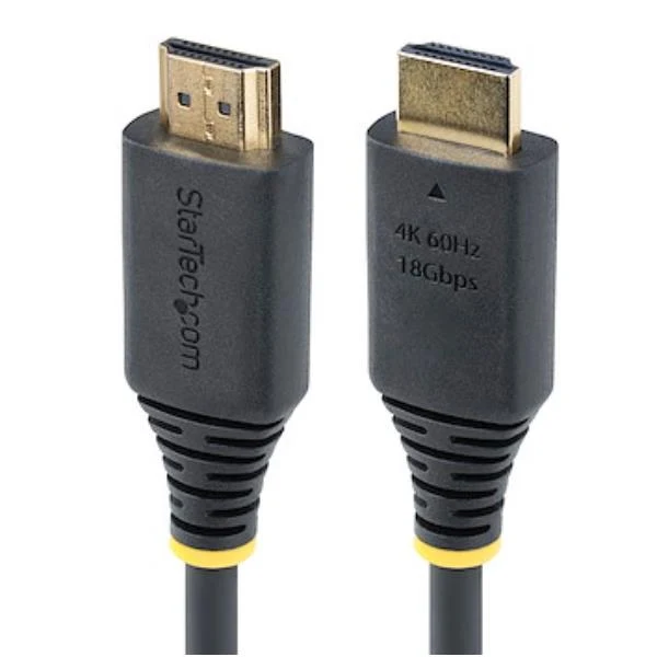 StarTech.com Cavo HDMI ad alta velocità da 30 cm, 4K 60Hz/1440p 144Hz, HDR10/HDCP 2.2/ARC, 18Gbps, cavo UHD HDMI 2.0 per TV/Monitor/Display, rivestimento in TPE