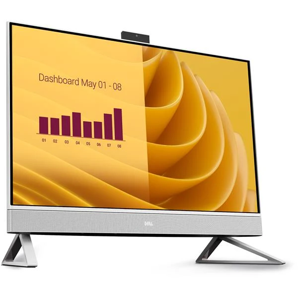 DELL EC27250 Intel® Core™ i5 i5-1334U 68,6 cm (27") 1920 x 1080 Pixel PC All-in-one 16 GB DDR5-SDRAM 512 GB SSD Windows 11 Pro Wi-Fi 6E (802.11ax) Perlato, Bianco