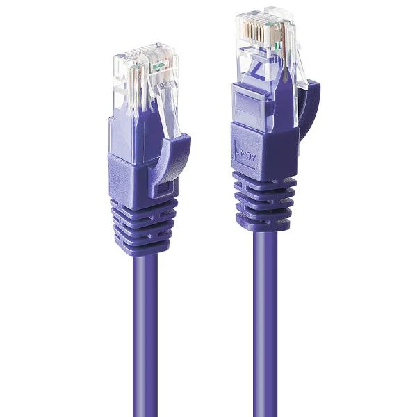 Lindy 48120 cavo di rete Viola 0,3 m Cat6 U/UTP (UTP)