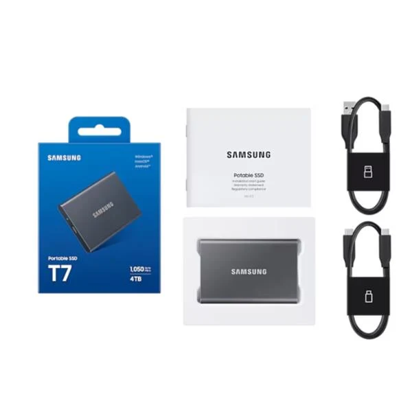 Samsung MU-PC4T0T 4 TB USB tipo-C 3.2 Gen 2 (3.1 Gen 2) Grigio, Titanio