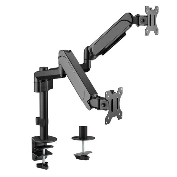 Equip Staffa di montaggio da scrivania per doppio monitor da 17” a 32”