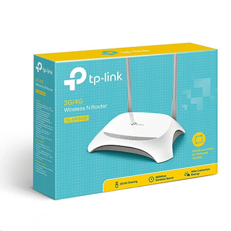 TP-Link TL-MR3420 300MB/s 3G/4G Wireless N Router, Compatible With LTE
