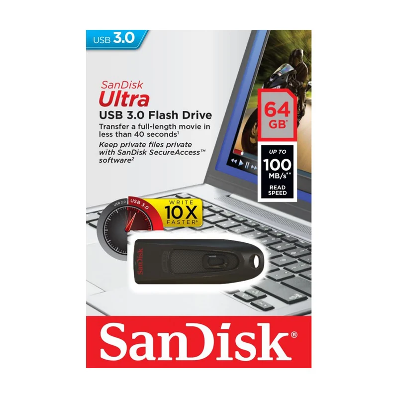 Sandisk Ultra 3.0 Flashdrive 64GB